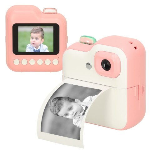 Aparat fotograficzny natychmiastowy drukarka termiczna + wkłady karta 32GB różowy Kik Sp. z o. o. Sp. k. Aparat fotograficzny natychmiastowy drukarka termiczna + wkłady karta 32GB różowy Kik Sp. z o. o. Sp. k.