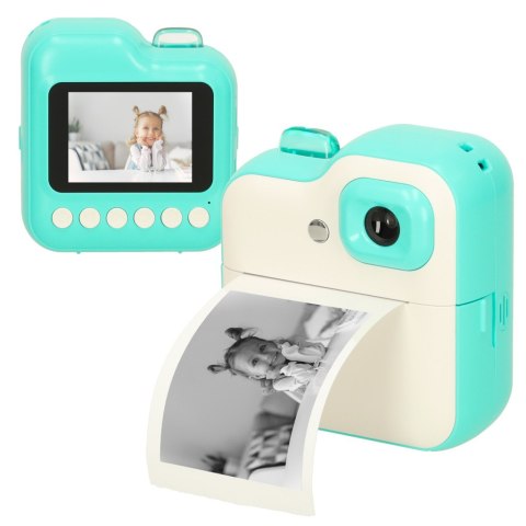Aparat fotograficzny natychmiastowy drukarka termiczna + wkłady karta 32GB zielony Kik Sp. z o. o. Sp. k. Aparat fotograficzny natychmiastowy drukarka termiczna + wkłady karta 32GB zielony Kik Sp. z o. o. Sp. k.