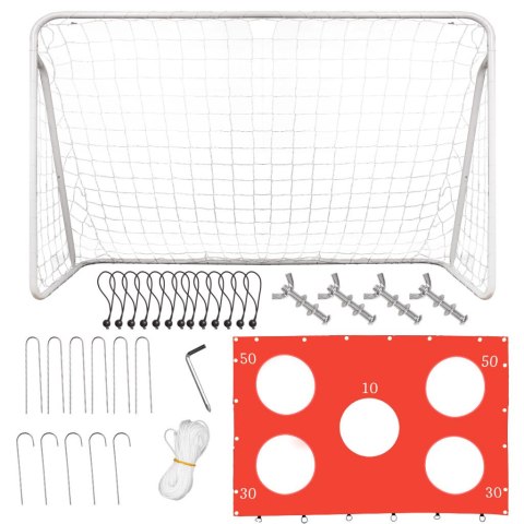 Bramka piłkarska do piłki nożnej dla dzieci treningowa 2w1 + mata celności 215 x 153 x 76 cm Kik Sp. z o. o. Sp. k. Bramka piłkarska do piłki nożnej dla dzieci treningowa 2w1 + mata celności 215 x 153 x 76 cm Kik Sp. z o. o. Sp. k.