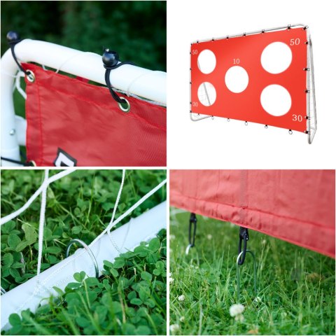 Bramka piłkarska do piłki nożnej dla dzieci treningowa 2w1 + mata celności 215 x 153 x 76 cm Kik Sp. z o. o. Sp. k. Bramka piłkarska do piłki nożnej dla dzieci treningowa 2w1 + mata celności 215 x 153 x 76 cm Kik Sp. z o. o. Sp. k.