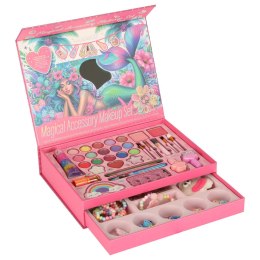 Kuferek zestaw kosmetyków do makijażu i paznokci makeup kosmetyki cienie lakiery szuflady syrenka Kik Sp. z o. o. Sp. k.