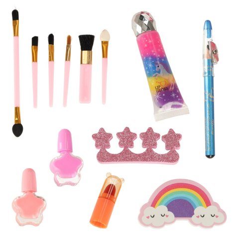 Kuferek zestaw kosmetyków do makijażu i paznokci makeup kosmetyki cienie lakiery szuflady syrenka Kik Sp. z o. o. Sp. k.