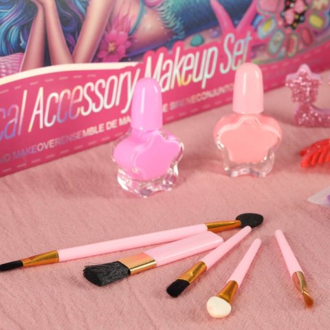 Kuferek zestaw kosmetyków do makijażu i paznokci makeup kosmetyki cienie lakiery szuflady syrenka Kik Sp. z o. o. Sp. k.