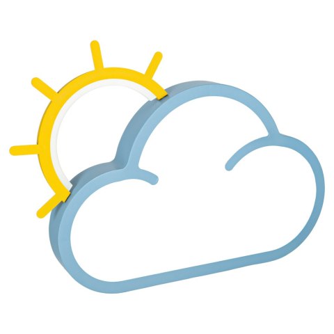 Lampa LED sufitowa plafon do pokoju dziecięcego ściemniana LUMELA + pilot chmurka niebieska Kik Sp. z o. o. Sp. k.