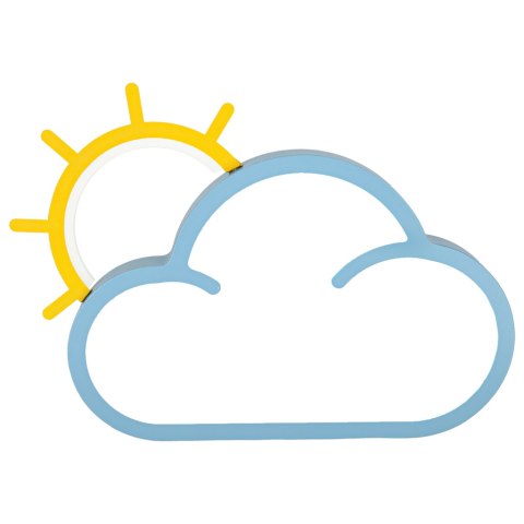 Lampa LED sufitowa plafon do pokoju dziecięcego ściemniana LUMELA + pilot chmurka niebieska Kik Sp. z o. o. Sp. k.