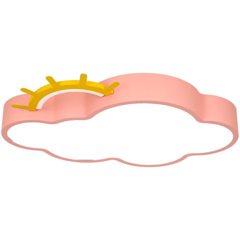 Lampa LED sufitowa plafon do pokoju dziecięcego ściemniana LUMELA + pilot chmurka różowa Kik Sp. z o. o. Sp. k.