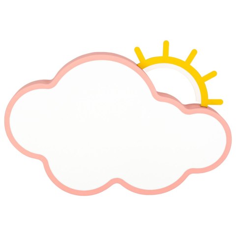 Lampa LED sufitowa plafon do pokoju dziecięcego ściemniana LUMELA + pilot chmurka różowa Kik Sp. z o. o. Sp. k.