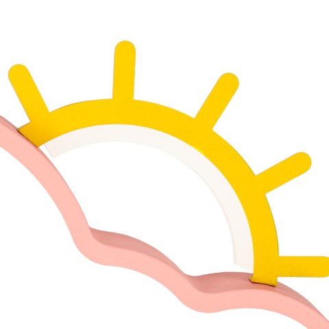 Lampa LED sufitowa plafon do pokoju dziecięcego ściemniana LUMELA + pilot chmurka różowa Kik Sp. z o. o. Sp. k.