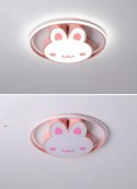 Lampa LED sufitowa plafon do pokoju dziecięcego ściemniana LUMELA + pilot króliczek Kik Sp. z o. o. Sp. k.