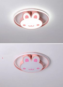 Lampa LED sufitowa plafon do pokoju dziecięcego ściemniana LUMELA + pilot króliczek Kik Sp. z o. o. Sp. k.
