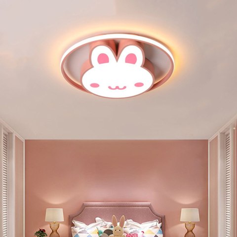 Lampa LED sufitowa plafon do pokoju dziecięcego ściemniana LUMELA + pilot króliczek Kik Sp. z o. o. Sp. k.