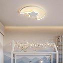 Lampa LED sufitowa plafon do pokoju dziecięcego ściemniana LUMELA + pilot księżyc biała Kik Sp. z o. o. Sp. k.