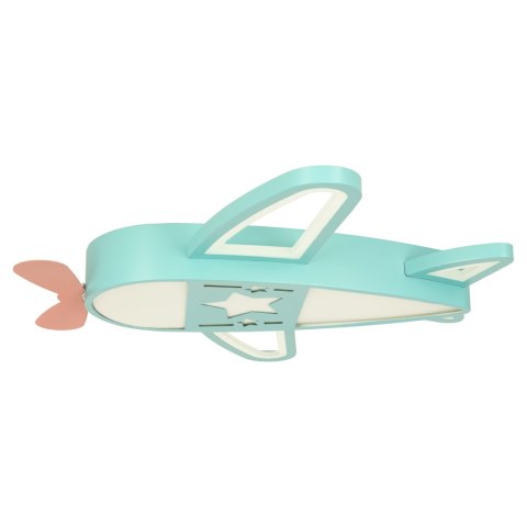 Lampa LED sufitowa plafon do pokoju dziecięcego ściemniana LUMELA + pilot samolot Kik Sp. z o. o. Sp. k.