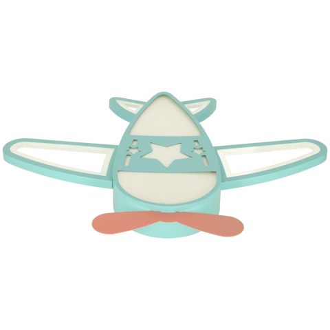 Lampa LED sufitowa plafon do pokoju dziecięcego ściemniana LUMELA + pilot samolot Kik Sp. z o. o. Sp. k.