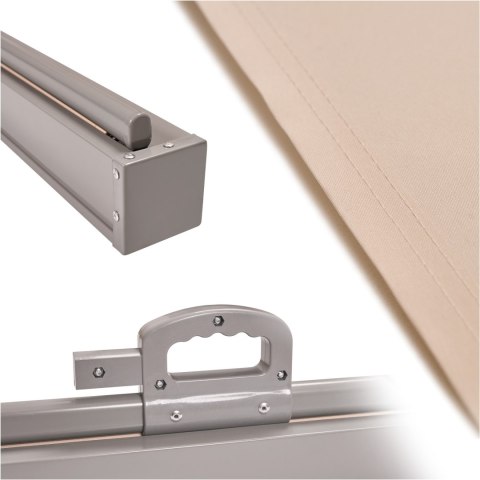 Markiza boczna tarasowa LUARO parawan zwijana 180 x 400 cm beżowa Kik Sp. z o. o. Sp. k.