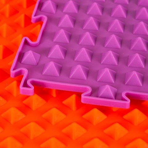 Mata sensoryczna puzzle montessori do masażu stóp 8 elementów kolorowe Kik Sp. z o. o. Sp. k.