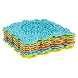 Mata sensoryczna puzzle montessori do masażu stóp 8 elementów pastelowe Kik Sp. z o. o. Sp. k.