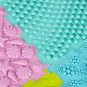 Mata sensoryczna puzzle montessori do masażu stóp 8 elementów pastelowe Kik Sp. z o. o. Sp. k.