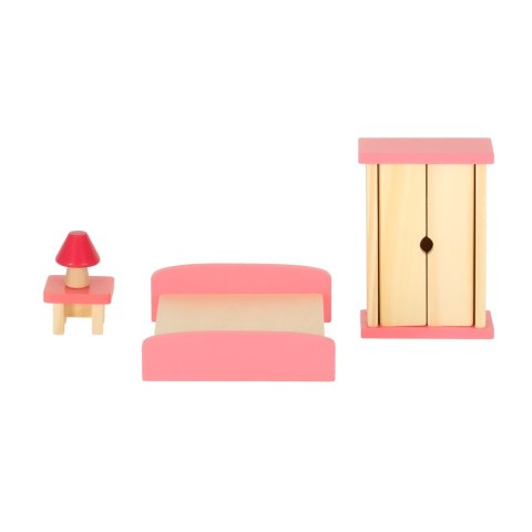 Mebelki do domku dla lalek drewniane fioletowe Kik Sp. z o. o. Sp. k.