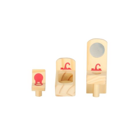 Mebelki do domku dla lalek drewniane fioletowe Kik Sp. z o. o. Sp. k.