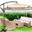 Parasol ogrodowy duży składany z wysięgnikiem 290cm beżowy Kik Sp. z o. o. Sp. k.
