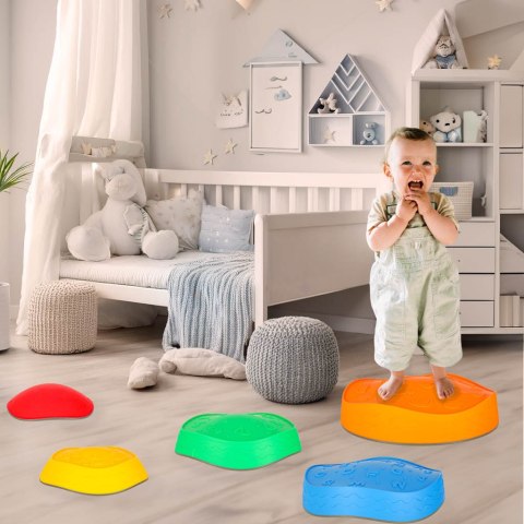 Ścieżka sensoryczna kamienie rzeczne do treningu równowagi podłoga to lawa gra 5szt Kik Sp. z o. o. Sp. k.