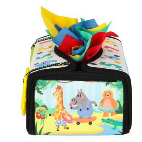 Sorter pudełko z chusteczkami sensoryczne montessori mata 2w1 Kik Sp. z o. o. Sp. k.