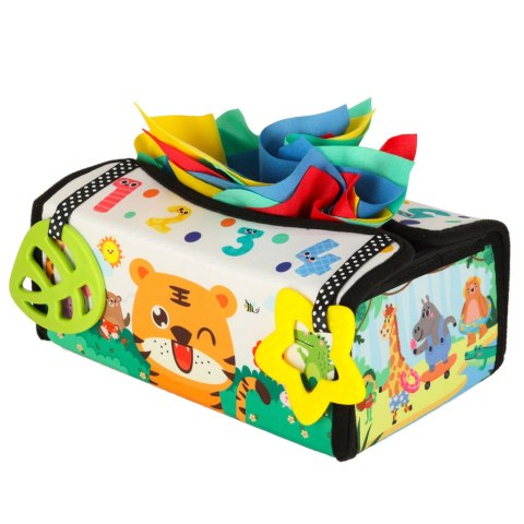 Sorter pudełko z chusteczkami sensoryczne montessori mata 2w1 Kik Sp. z o. o. Sp. k.