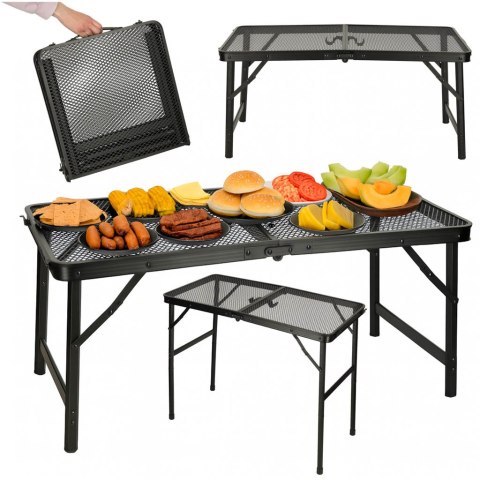 Stół stolik turystyczny LUARO kempingowy cateringowy składany 80 x 40 x 66 x 37 cm Kik Sp. z o. o. Sp. k.