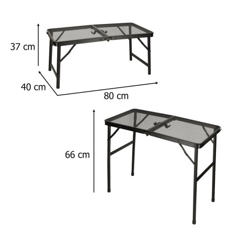 Stół stolik turystyczny LUARO kempingowy cateringowy składany 80 x 40 x 66 x 37 cm Kik Sp. z o. o. Sp. k.