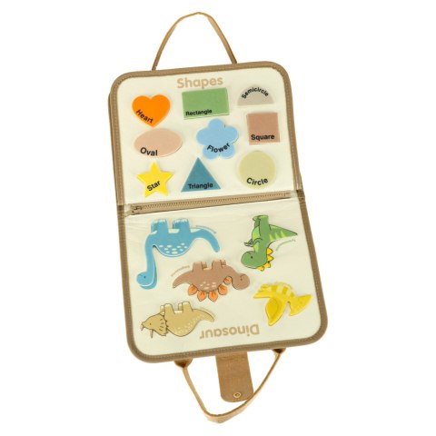 Tablica manipulacyjna sensoryczna montessori walizka dinozaury Kik Sp. z o. o. Sp. k.