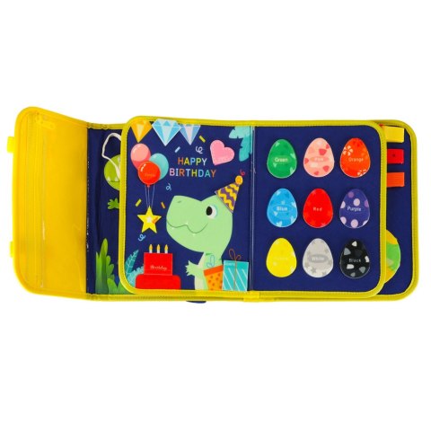 Tablica manipulacyjna sensoryczna montessori walizka plecak niebieska Kik Sp. z o. o. Sp. k.