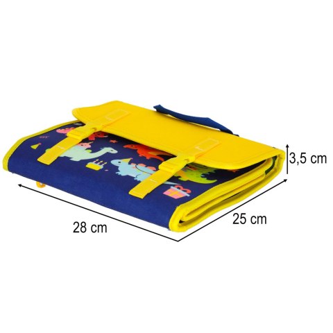 Tablica manipulacyjna sensoryczna montessori walizka plecak niebieska Kik Sp. z o. o. Sp. k.