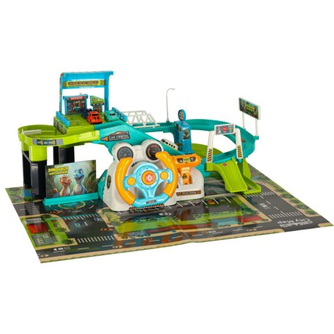 Tor samochodowy parking interaktywny z kierownicą wyścigowy Kik Sp. z o. o. Sp. k.