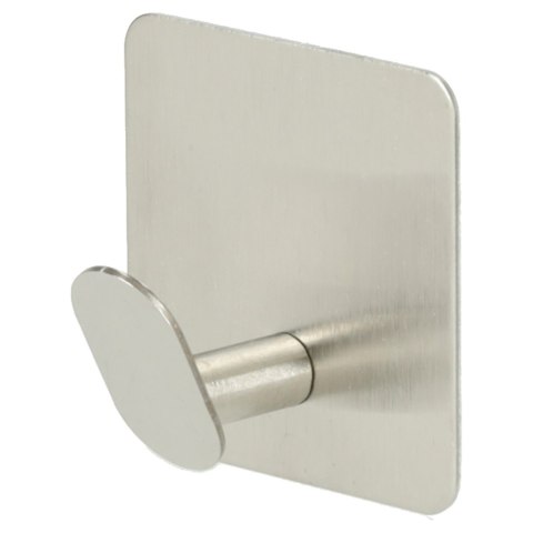 Wieszaki ścienne łazienkowe samoprzylepne srebrne zestaw 4 sztuki POWYSTAWOWE Kik Sp. z o. o. Sp. k.