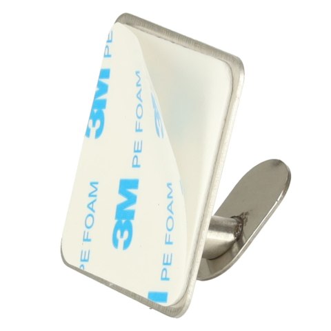 Wieszaki ścienne łazienkowe samoprzylepne srebrne zestaw 4 sztuki POWYSTAWOWE Kik Sp. z o. o. Sp. k.