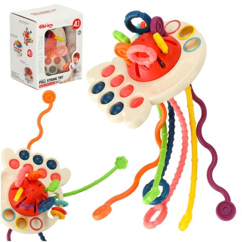 Zabawka sensoryczna gryzak dla niemowląt Bibi-inn różowa Kik Sp. z o. o. Sp. k.