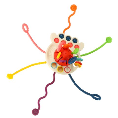 Zabawka sensoryczna gryzak dla niemowląt Bibi-inn różowa Kik Sp. z o. o. Sp. k.