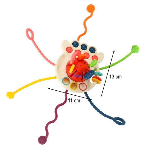 Zabawka sensoryczna gryzak dla niemowląt Bibi-inn różowa Kik Sp. z o. o. Sp. k.