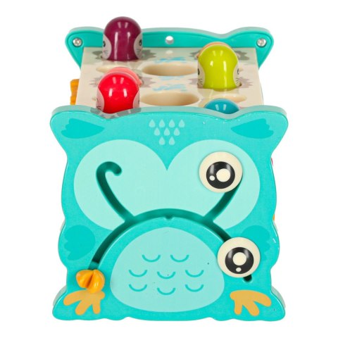 Zabawka sensoryczna wbijak dla niemowląt 8w1 Bibi-inn niebieska Kik Sp. z o. o. Sp. k.