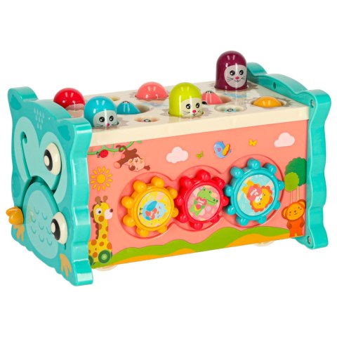 Zabawka sensoryczna wbijak dla niemowląt 8w1 Bibi-inn niebieska Kik Sp. z o. o. Sp. k.