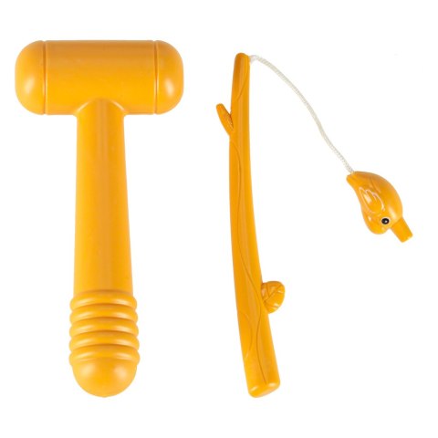 Zabawka sensoryczna wbijak dla niemowląt 8w1 Bibi-inn niebieska Kik Sp. z o. o. Sp. k.