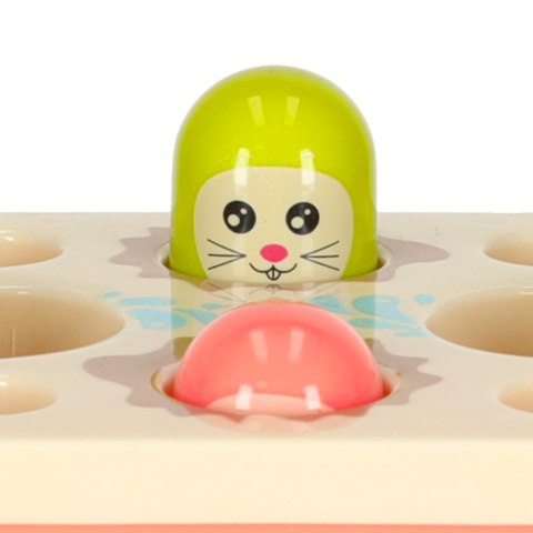 Zabawka sensoryczna wbijak dla niemowląt 8w1 Bibi-inn niebieska Kik Sp. z o. o. Sp. k.