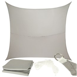 Żagiel przeciwsłoneczny LUARO ogrodowy tarasowy wodoodporny 4x3m prostokątny szary Kik Sp. z o. o. Sp. k.