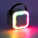 Zestaw do karaoke 2 mikrofony + głośnik przenośny BLUETOOTH USB LED beżowy Kik Sp. z o. o. Sp. k.