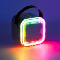 Zestaw do karaoke mikrofon + głośnik przenośny BLUETOOTH USB LED różowy Kik Sp. z o. o. Sp. k.