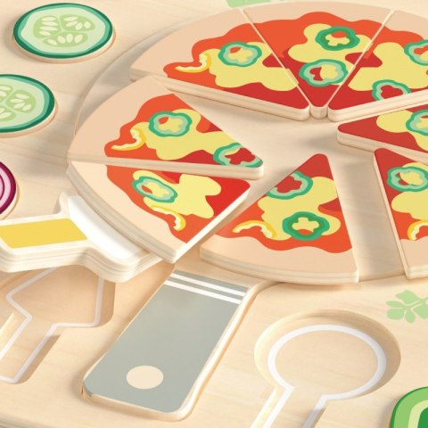 Classic World CLASSIC WORLD Drewniana Pizza do Krojenia Układanka Warzywa 22 el. Classic World CLASSIC WORLD Drewniana Pizza do Krojenia Układanka Warzywa 22 el.