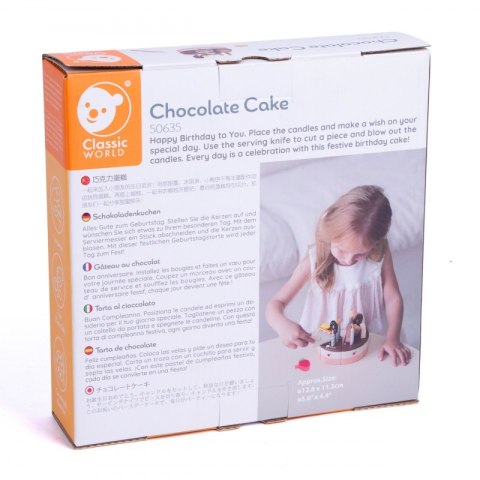 Classic World CLASSIC WORLD Drewniany Tort Urodzinowy do Krojenia 19el. Classic World CLASSIC WORLD Drewniany Tort Urodzinowy do Krojenia 19el.