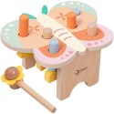 Classic World CLASSIC WORLD Wbijak Pastelowy Motylek Montessori z Młoteczkiem