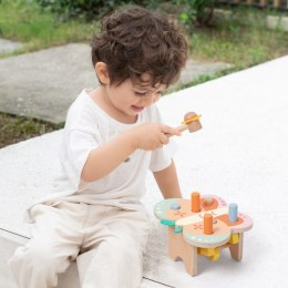 Classic World CLASSIC WORLD Wbijak Pastelowy Motylek Montessori z Młoteczkiem